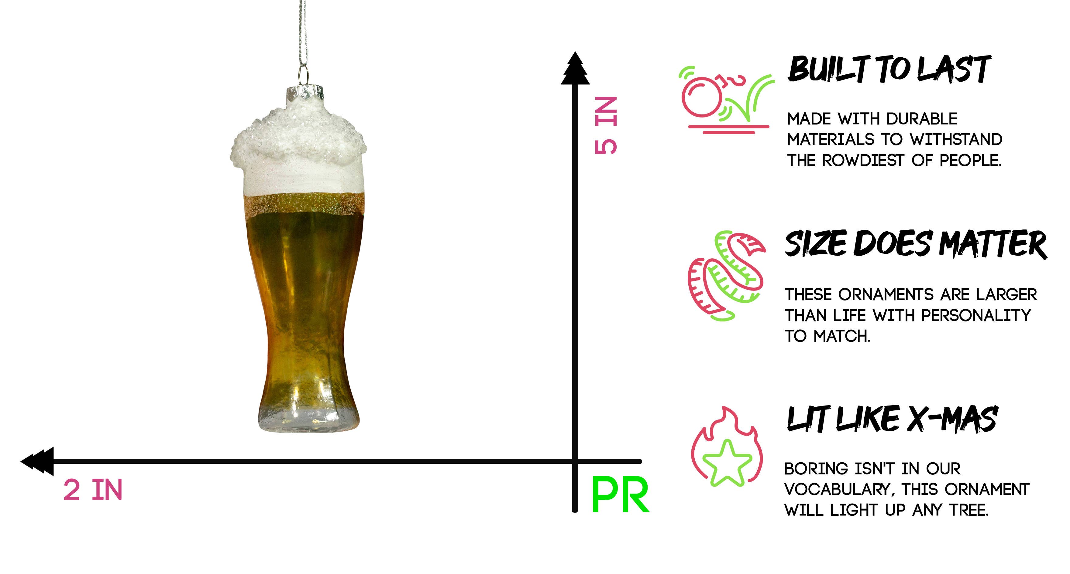 Party Rock Ornaments – Großhandel Verzierung – Party Rock | Beer Pint Glasverzierung2