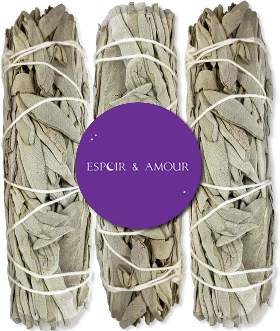 Espoir & Amour – wholesale Sage bundle – White Sage 4" - Organic California Hand Tied Smudge Sticks5