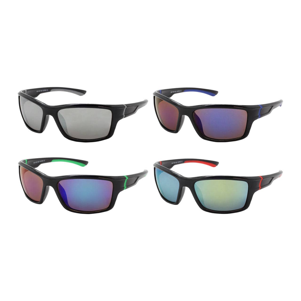 Shark Eyes, Inc - Wholesale Sunglasses - Men's - Sunglasses Mens Sport Color Mirror Lens New Assorted Frames 0