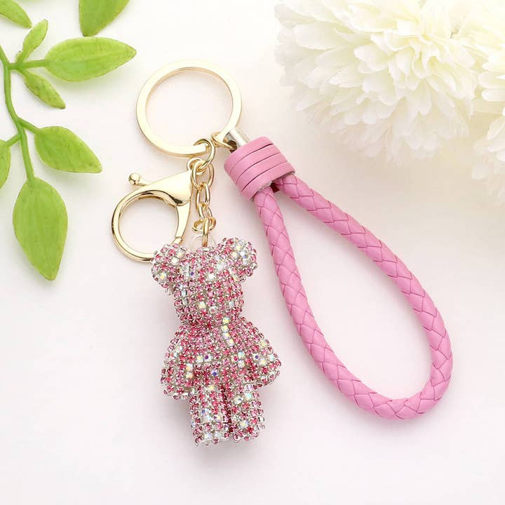 Buddha Yoga - Vendita all'ingrosso Portachiavi - Unisex - Portachiavi Trendy Bling Bear - Assortito