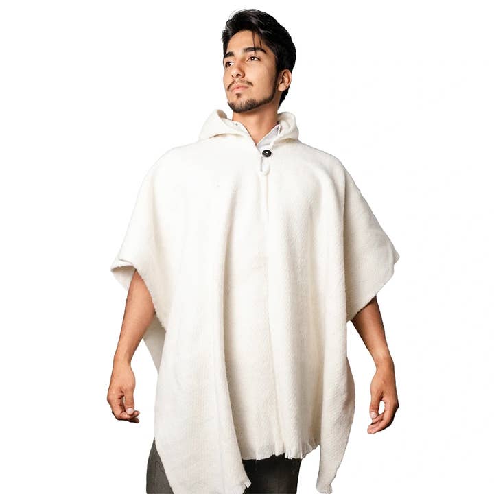 Poncho Unisexe Tissé en Alpaga Original en Gros Équateur pour la vente par EcuadorStores