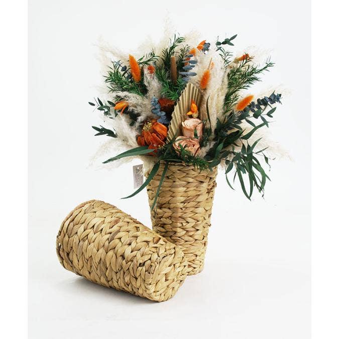 Buhi Imports - Wholesale Vase - Natural Water Hyacinth Vase with liner2