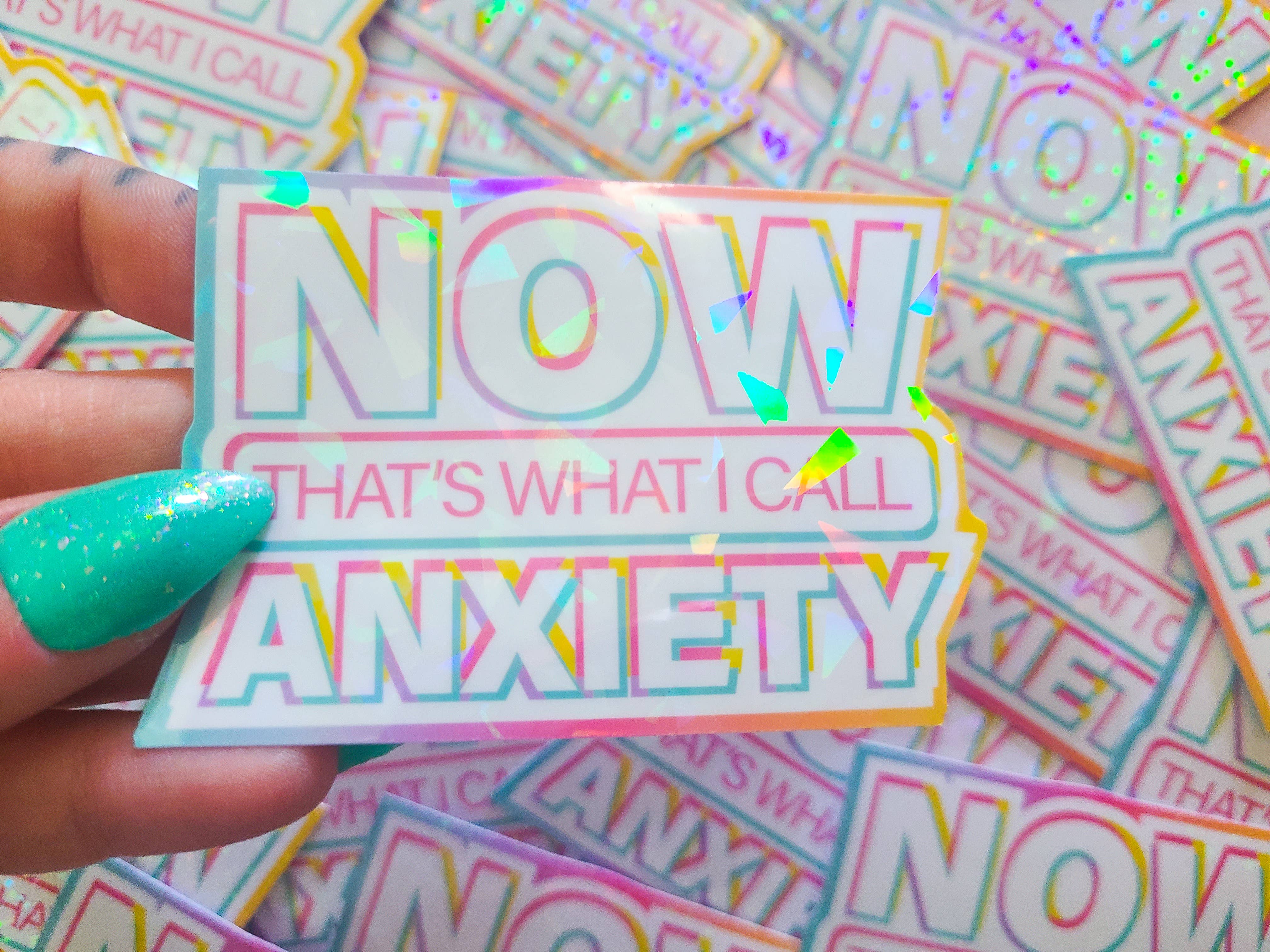 Pretty Rude Things – wholesale Klistermärke – NU Det Kallar Jag Ångest Klistermärke, 3 x 2,25 tum.1