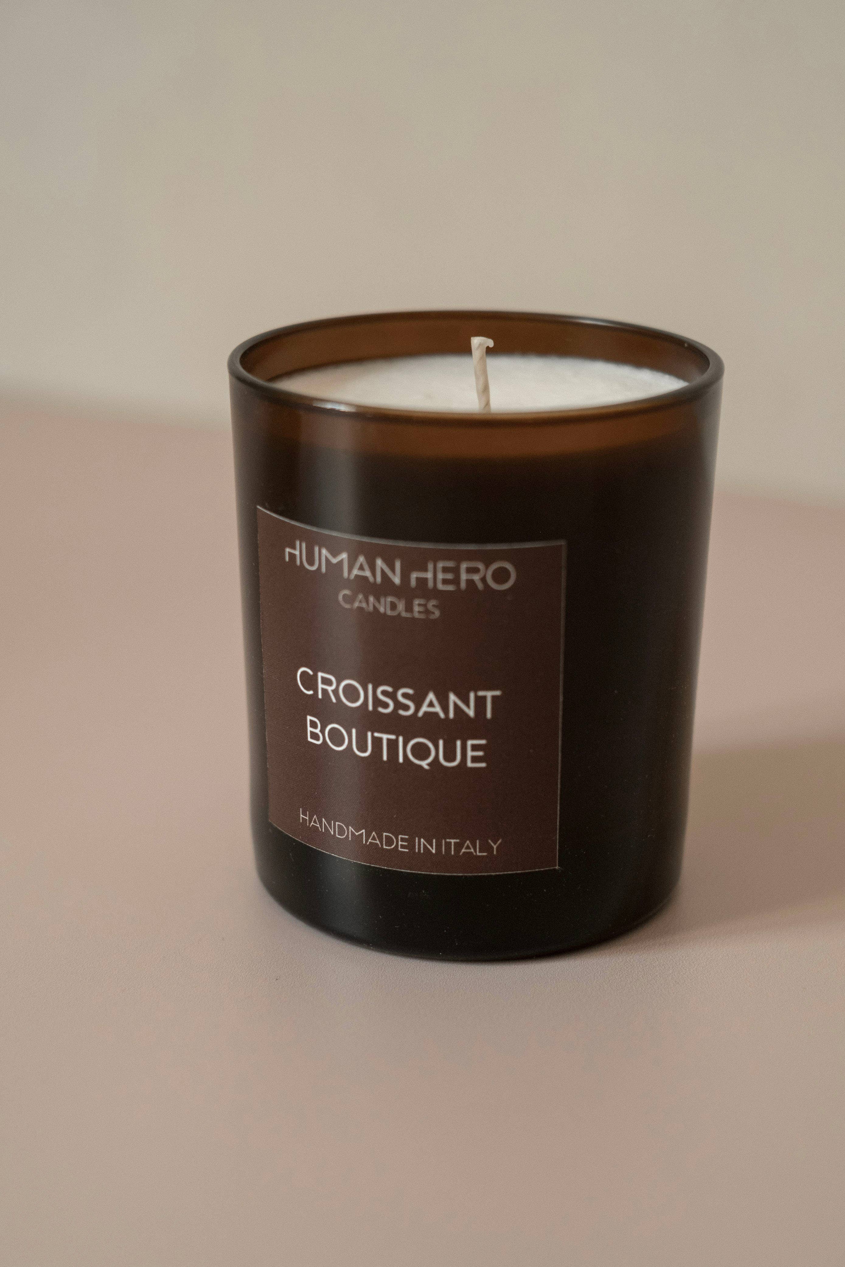 Human Hero lab – Großhandel Kerze im Glas / gefüllte Kerze – Croissant Boutique Duftkerze aus reiner Sojawachs1