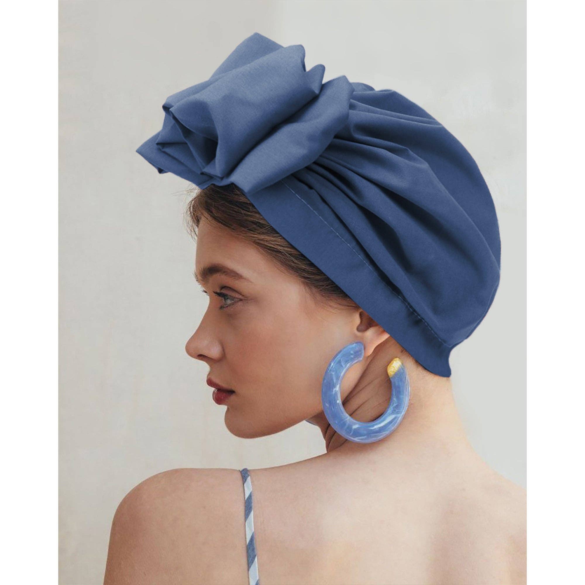 AK Brand - Wholesale Fashion Headband - Women's - Vintage Turban Headwrap with Large Bow Stretch Headscarf13