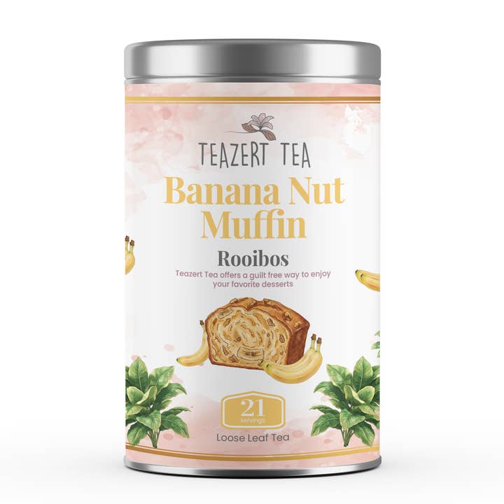 Banana Nut Muffin Herbal Tea for wholesale by Teazert Tea