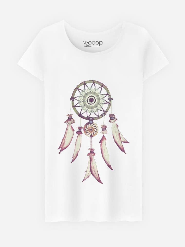 Dreamcatcher Women's White T-shirt for wholesale by Wooop