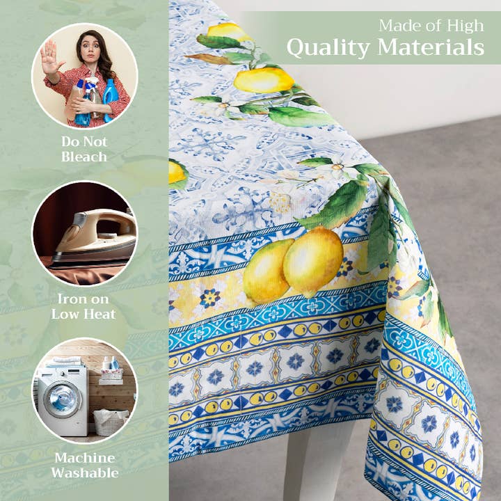 Maison d'Hermine - Wholesale Tablecloth - Citrus Cotton Tablecloth Square Rectangle Round