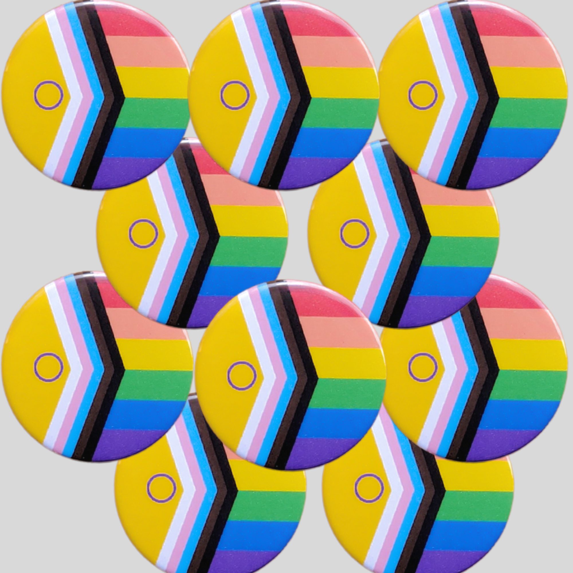 sent with Pride – wholesale Lapel pin/button – Flag badges Non Binary intersex inclusive, Pan Ace pin badge1