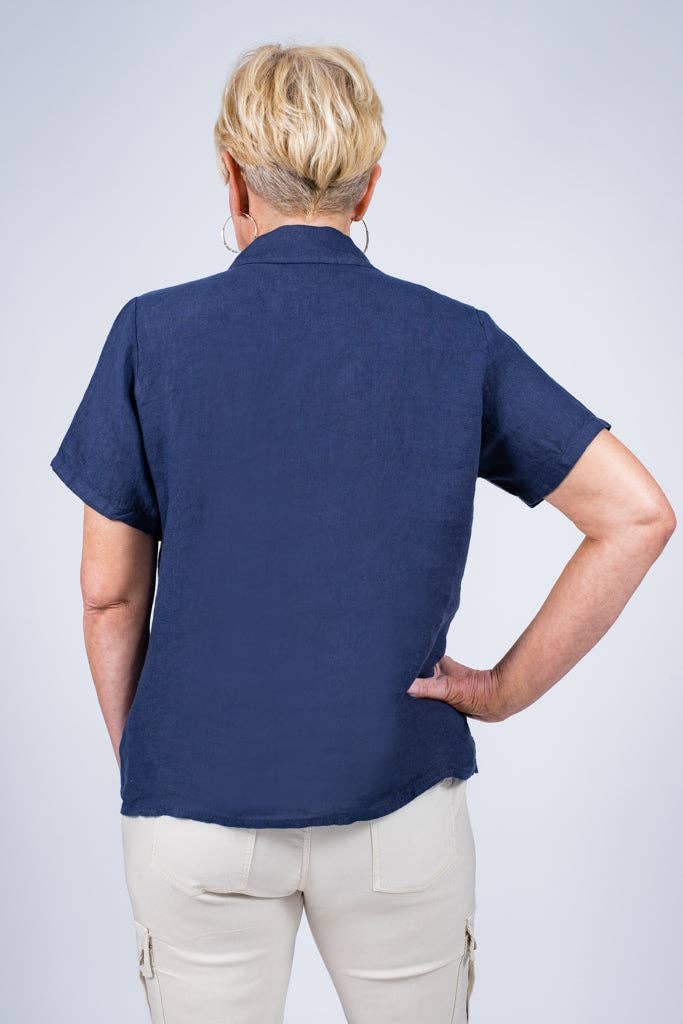 TINA Stephens Italy/Tees By Tina – Engroshandel Skjorte med buttondown – til kvinder – Alorah Darted knap ned skjorte (BSS186)9