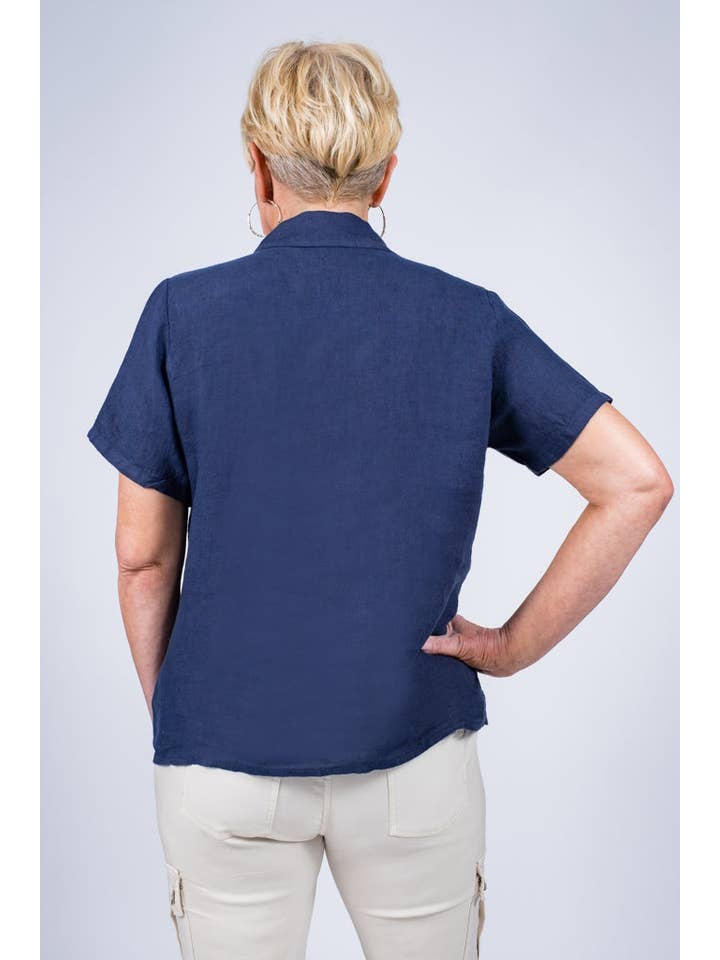 TINA Stephens Italy/Tees By Tina – Engroshandel Skjorte med buttondown – til kvinder – Alorah Darted knap ned skjorte (BSS186)9