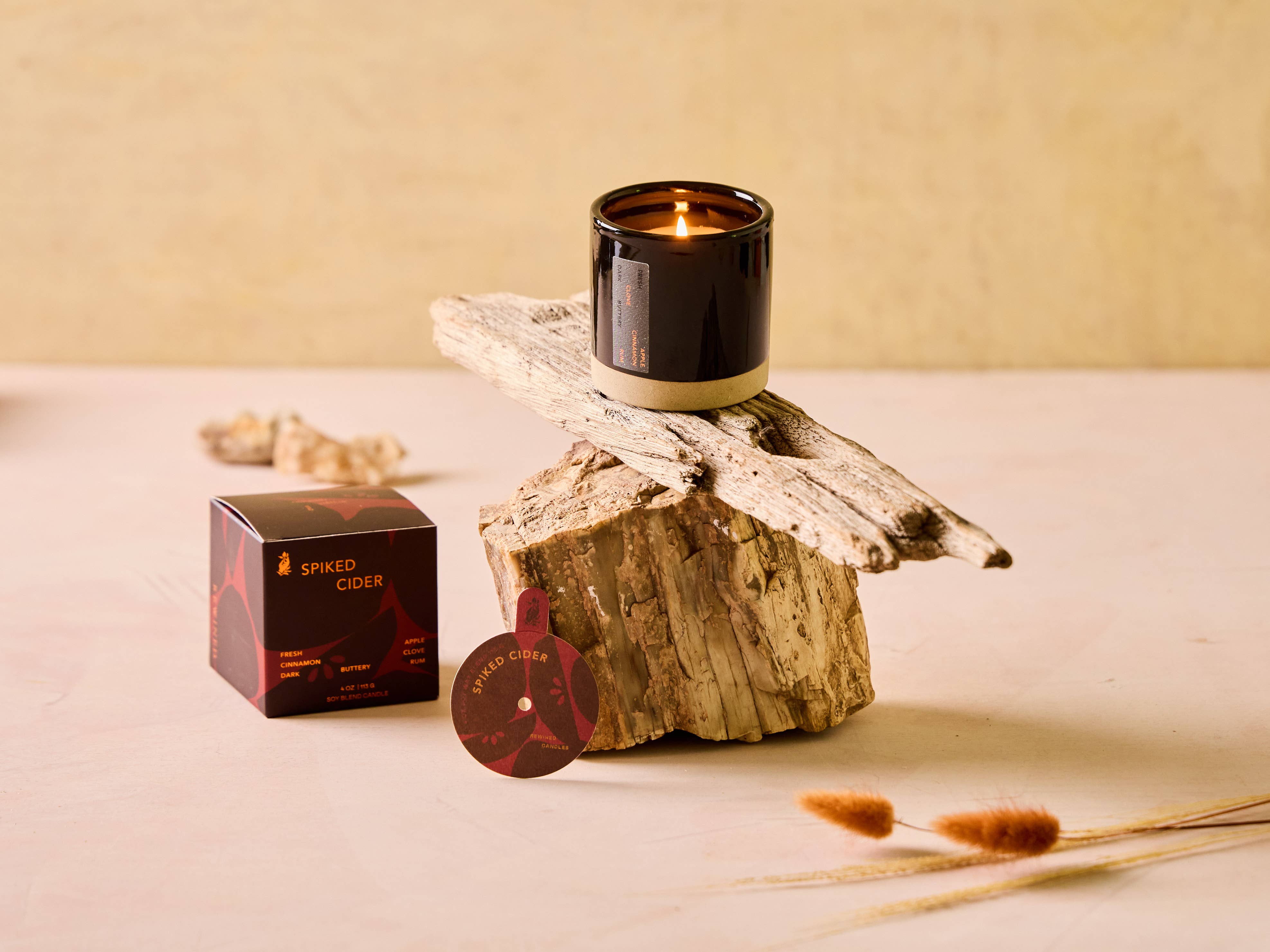 Rewined - Wholesale Jar/Filled Candle - Rewined Spiked Cider Candle 4 oz