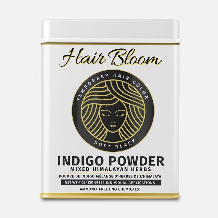 Hair Bloom Herbal Indigo Powder Jet Black 12 sachets (10gm) for wholesale by PRIDE INDIA BRANDS