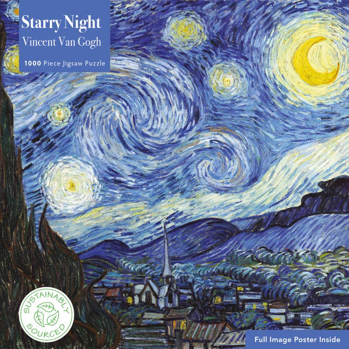 Adult Sustainable Jigsaw Puzzle Vincent Van Gogh: The Star for wholesale by Flame Tree Gift