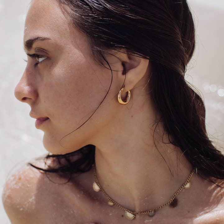 Waterproof Dante Earrings for wholesale by Lotus Jewelry Studio
