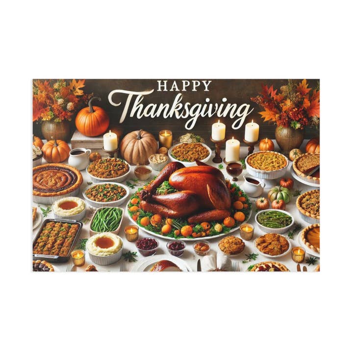 Happy Thanksgiving Postcard for wholesale by Postcard Circus