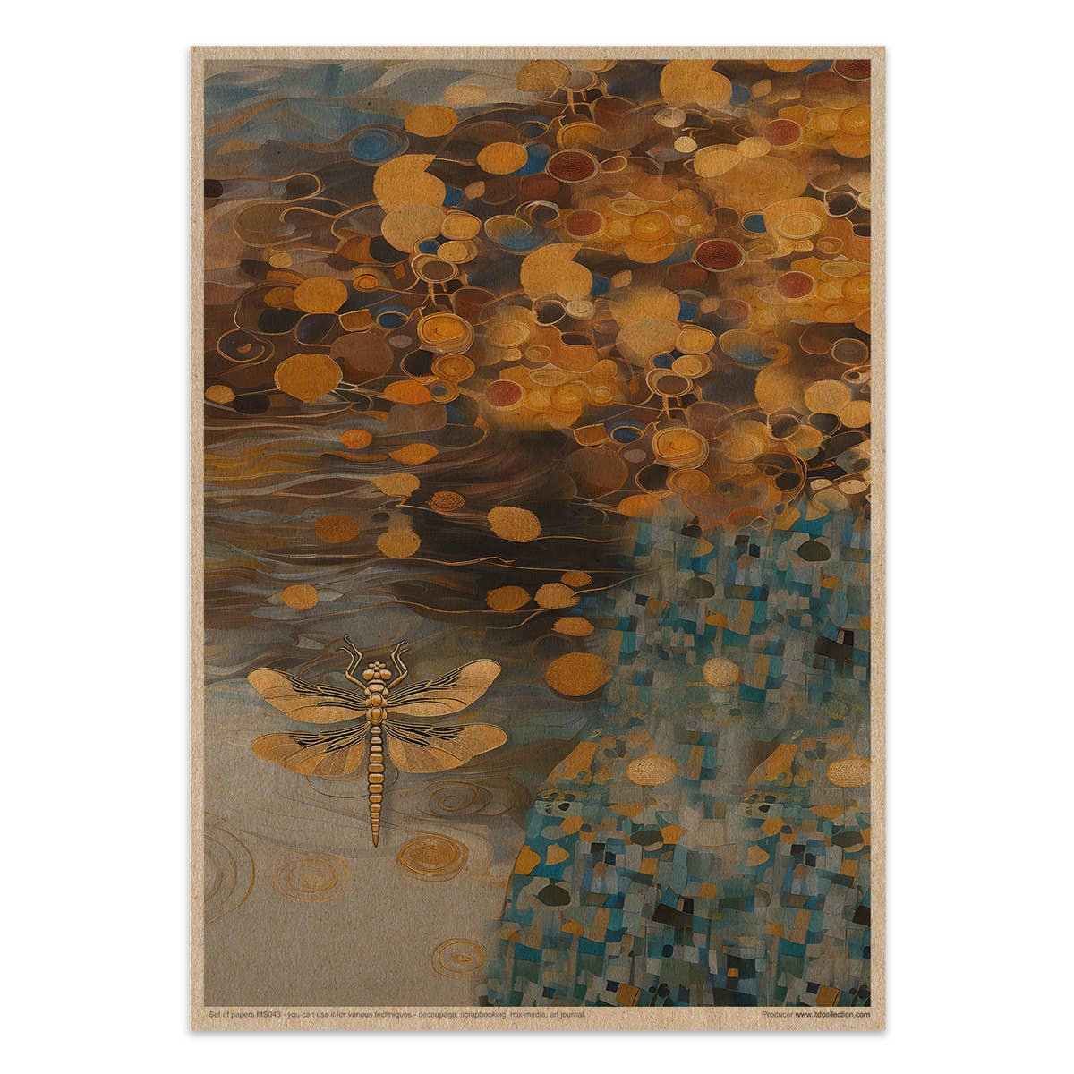 ITD Collection – material para artesanato por atacado – Kit Criativo MS043 - Inspirado em Klimt13