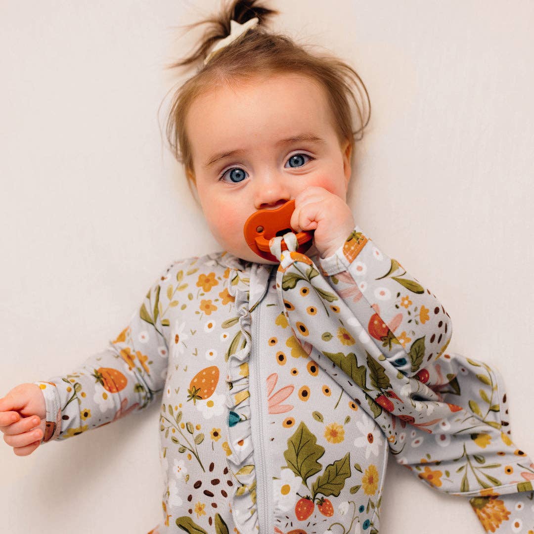 Milk Snob - Wholesale Sleepsuit - Baby - STRAWBERRY FIELDS FOOTED JAMMIES3