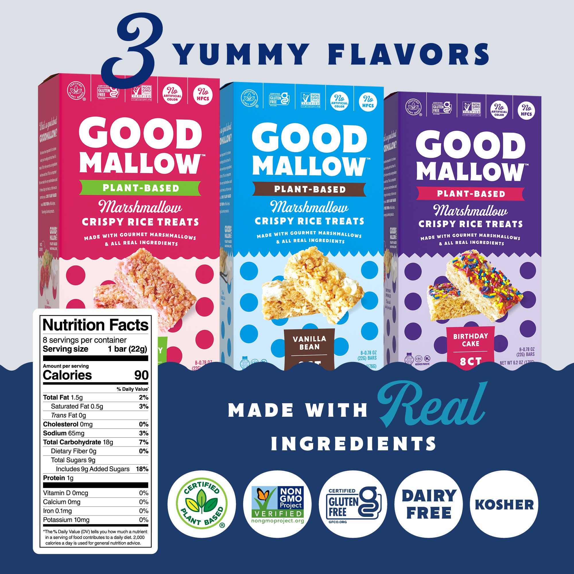 Snackatere – Großhandel Snack-Riegel – Vegane Rice Crispy Treats einzeln verpackt, Schachtel mit 8 Stück12