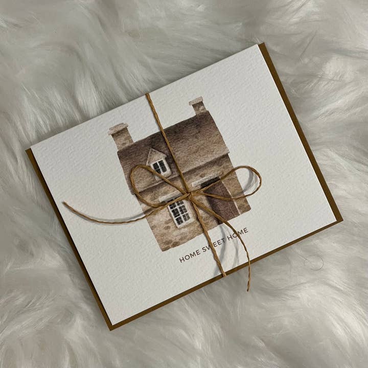 Paper Kuts - Wholesale Housewarming Card - "Home Sweet Home" New Home Card, Includes Kraft Envelope2