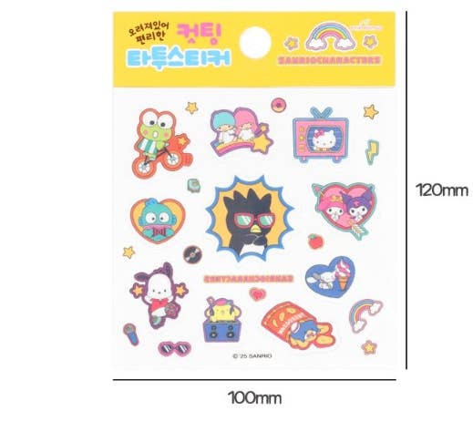 K-Wonderland - Wholesale Sticker - Sanrio Die-Cut Tattoo Stickers – Assorted Characters16