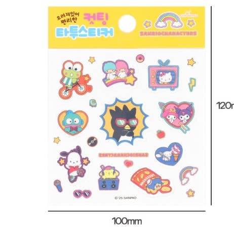 K-Wonderland - Wholesale Sticker - Sanrio Die-Cut Tattoo Stickers – Assorted Characters16