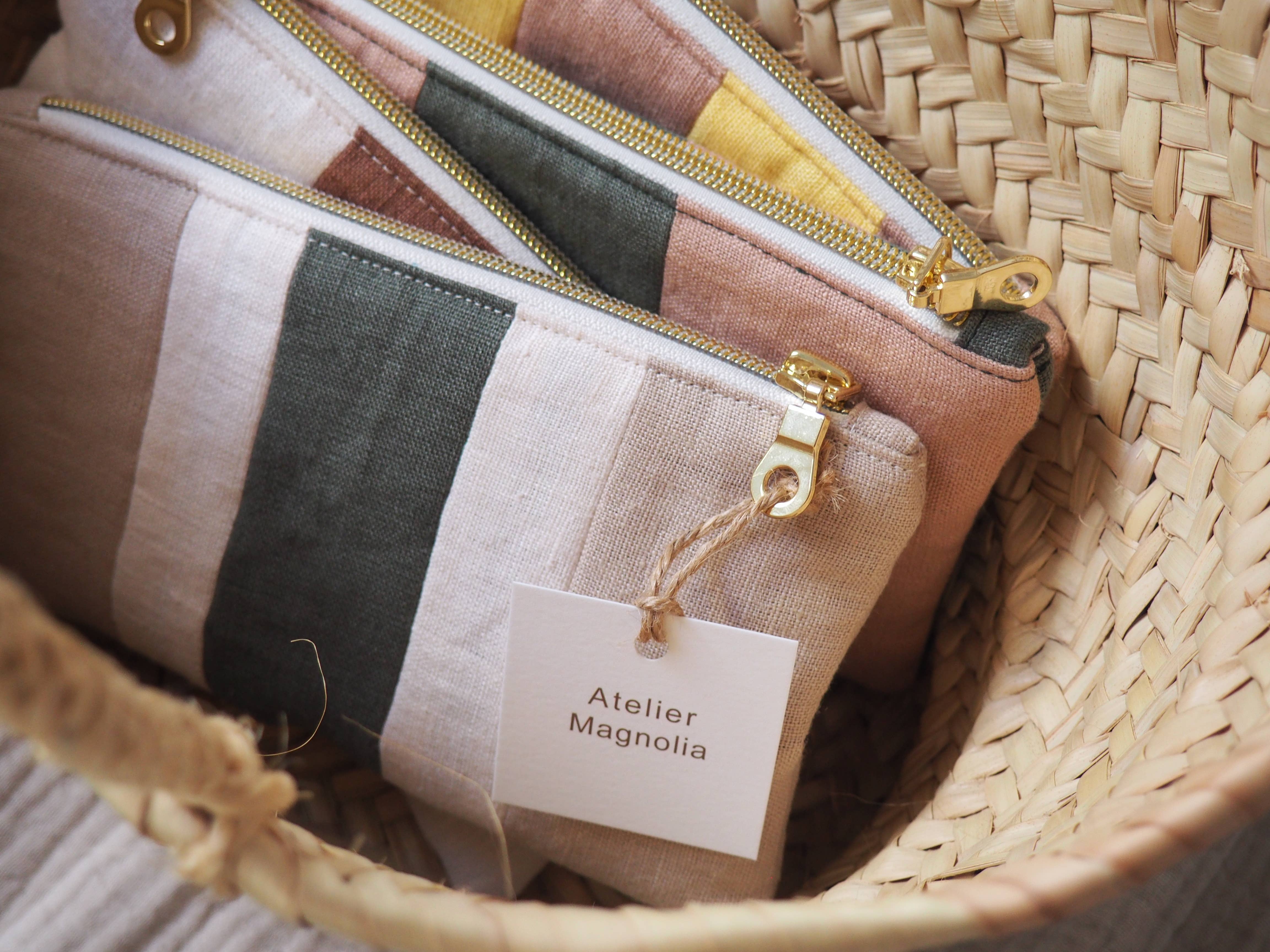 Atelier Magnolia - Wholesale Pouch - Women's - Linen pouch, Pink8