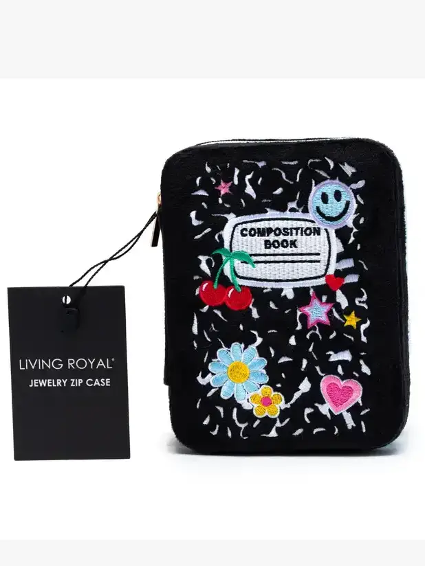 Living Royal - Wholesale Travel Container - Velvet Jewelry Zip Case / Organizer - Heart Shaped w/ Bow1