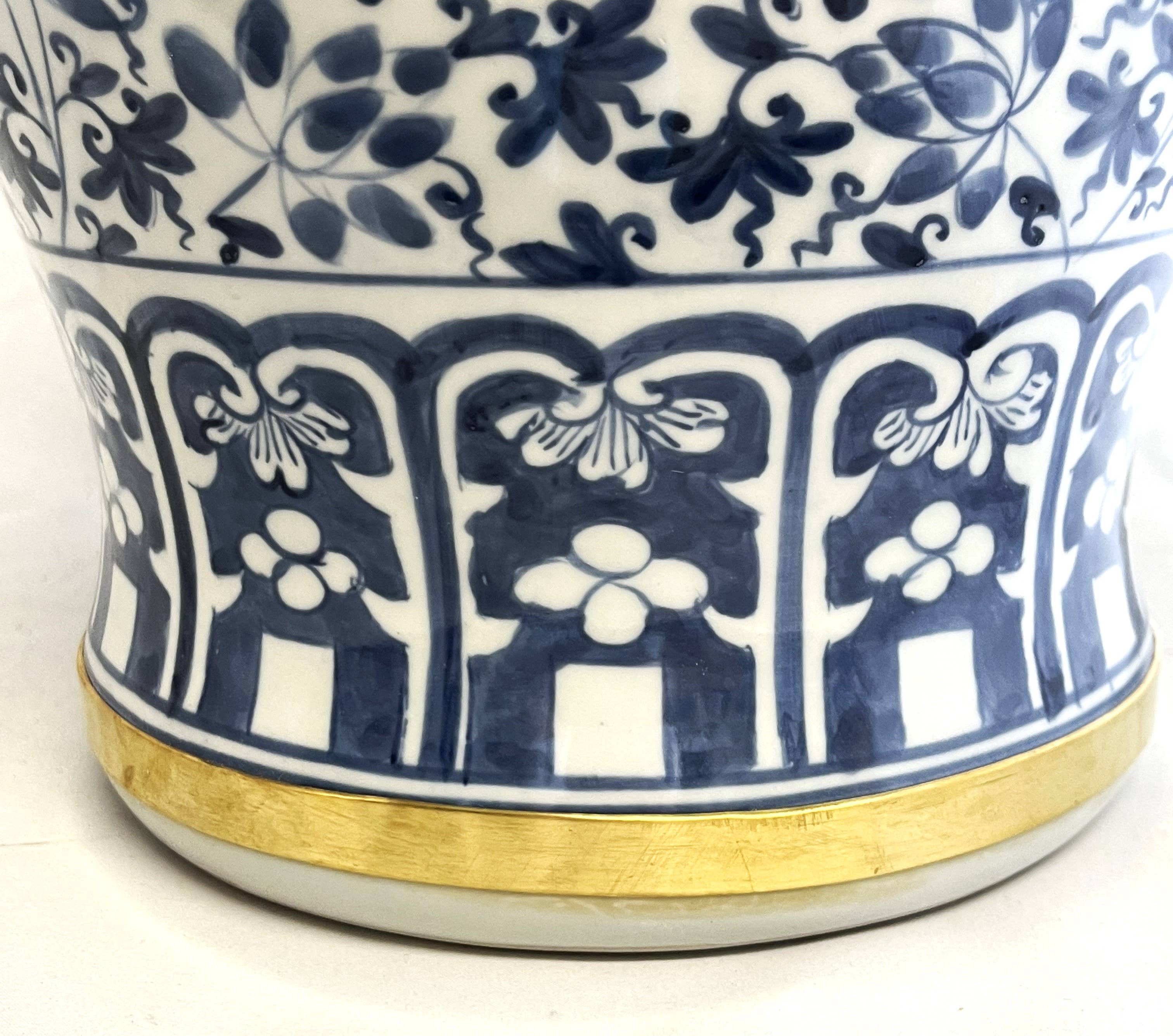 Sea Island Imports, Inc. – wholesale Prydnadsburk – Ingefära burk, klassiska cirklar4