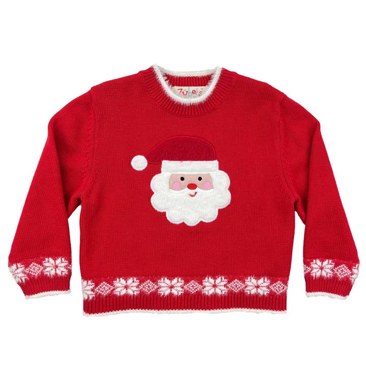Jersey de punto con apliques de Papá Noel para venta al por mayor de Petit Ami & Zubels