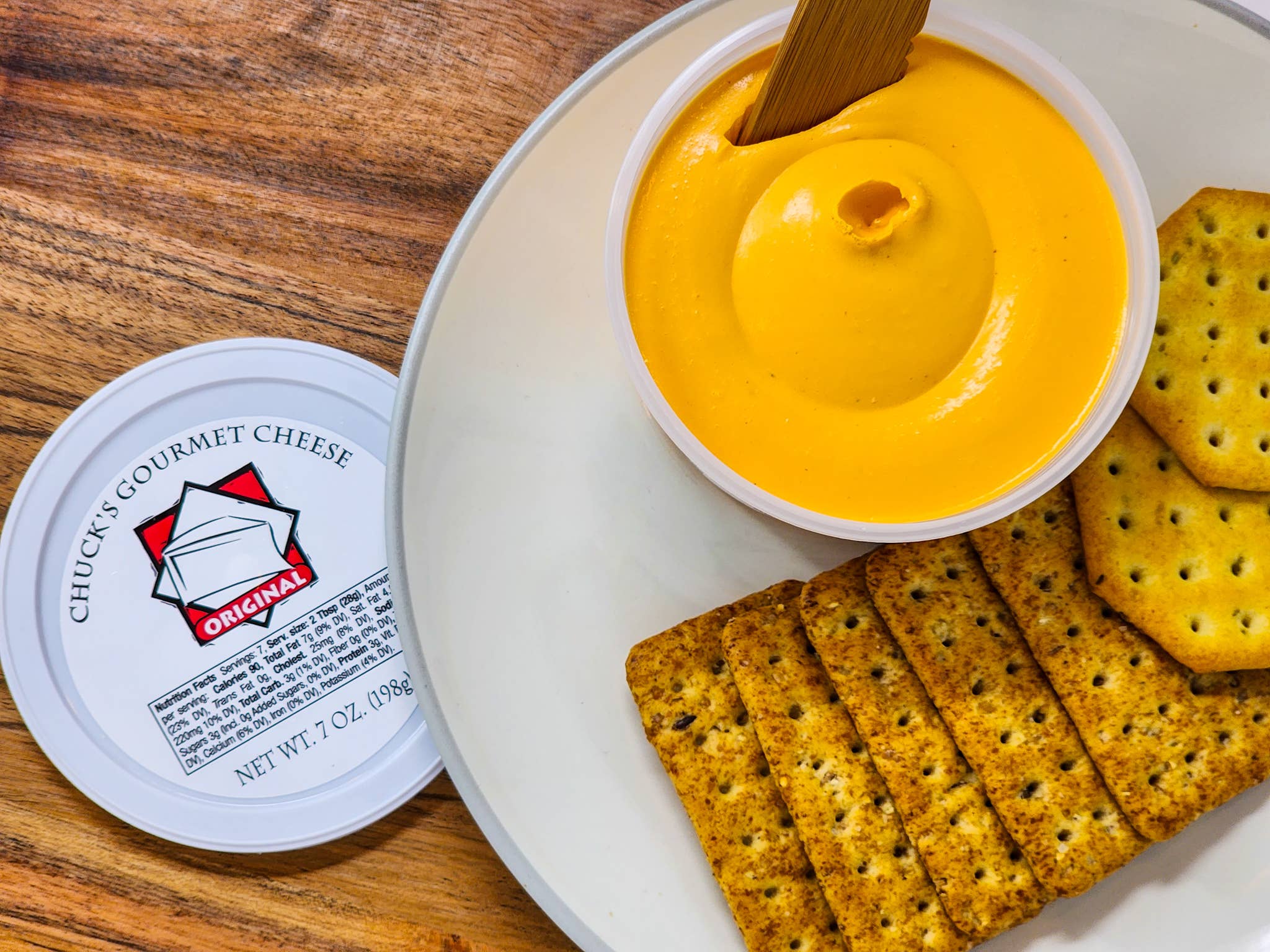 Chuck's Gourmet Cheese - Wholesale Cheese - Chuck's Gourmet Cheese Spread - Original (Cheddar)1