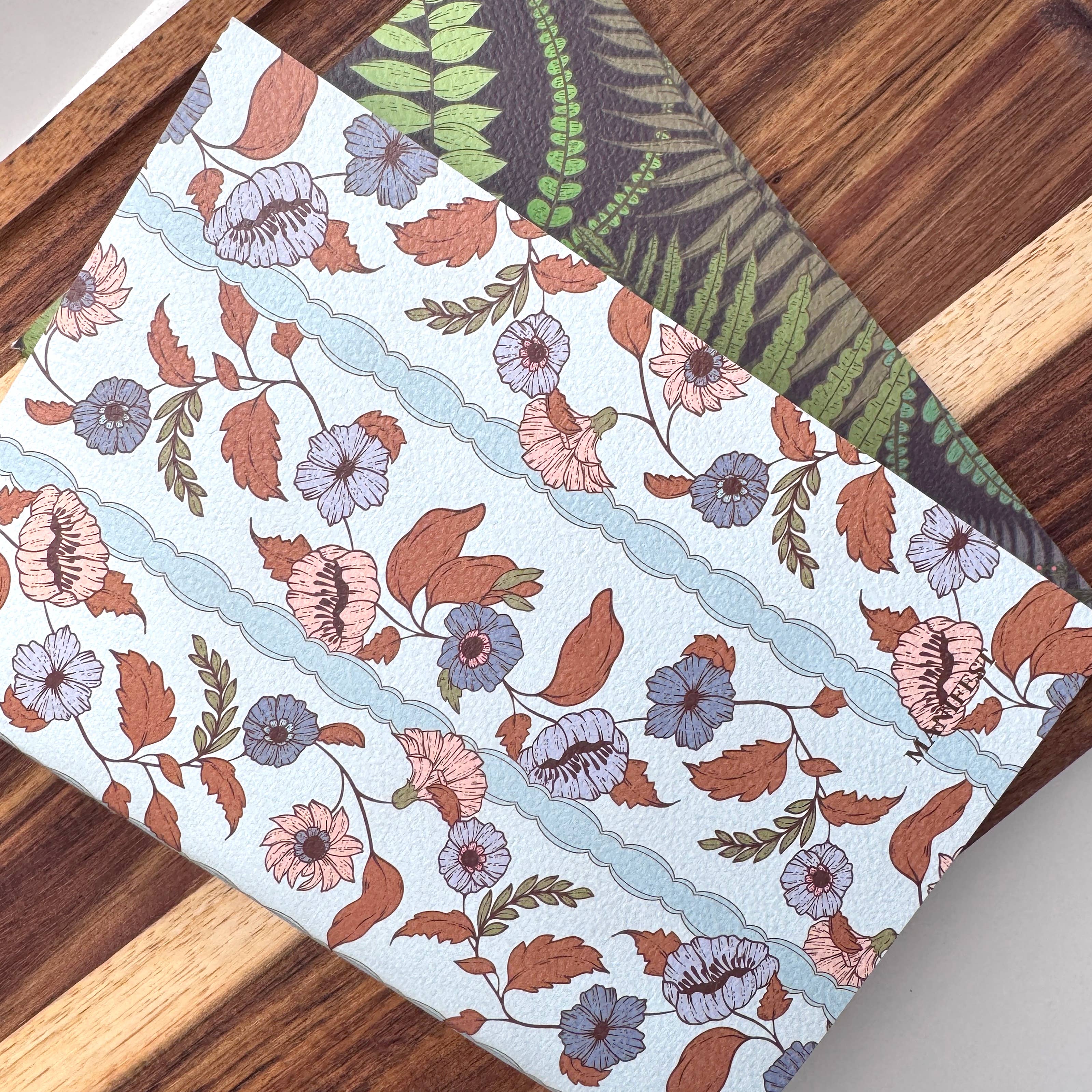 BOUCHETTE & CO. LLC - Wholesale Journal/Diary - FLORAL NOTEBOOKS | Witchwood Fern - Set of Two 5x78