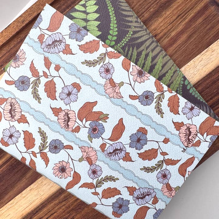 BOUCHETTE & CO. LLC - Wholesale Journal/Diary - FLORAL NOTEBOOKS | Witchwood Fern - Set of Two 5x78