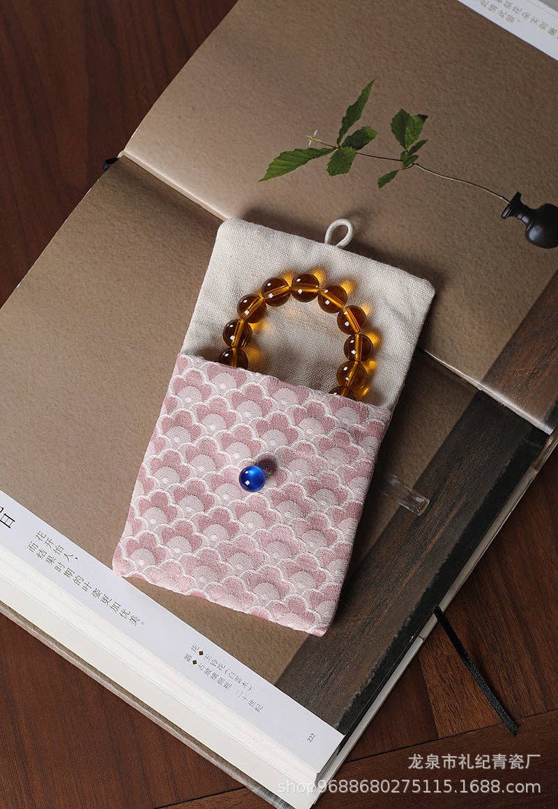 Gohobi （We cover U.S. import duties） – Großhandel Schmuckschatulle/-Organizer – Gohobi Deluxe Armbandtasche aus chinesischem Brokat4