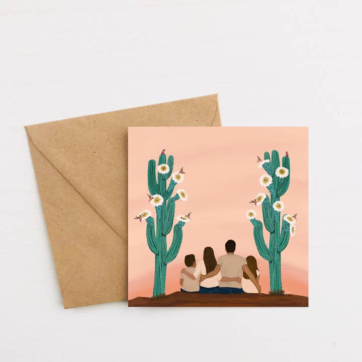 Familie | Grußkarte für den Großhandel von Art by Anna Alvarado