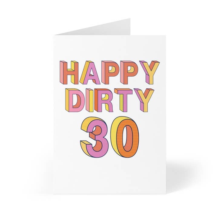 R is for Robo - Wholesale Birthday Card - 30th Birthday Cards Funny Milestone Birthday Cards for Women