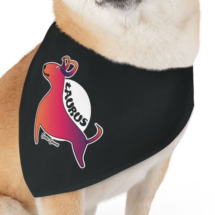 Taurus bandana-halsband voor huisdieren voor wholesale door Cozmic Canines
