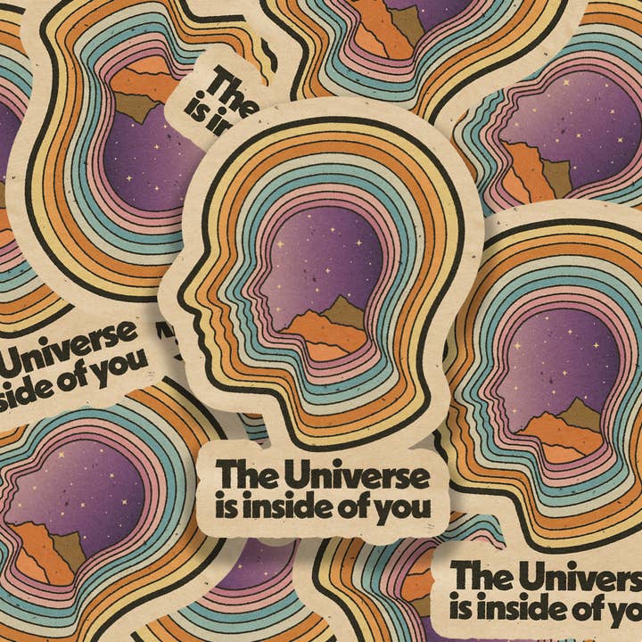 The Universe Is Inside Of You Vinyl Sticker for wholesale by SheeleyCo