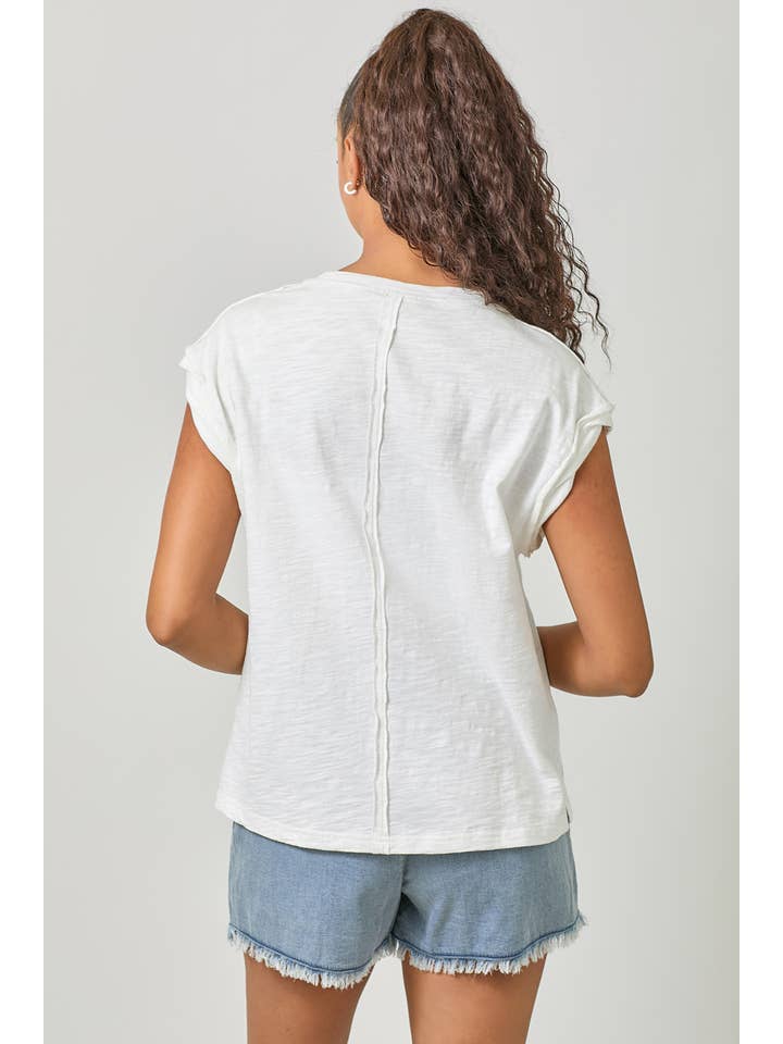 Mystree - Wholesale T-Shirt - Women's - 61119 Washed Slouchy Essential Tee11