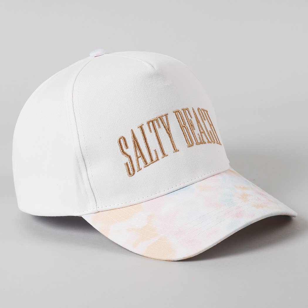 Fashion City - Vente Casquette de camionneur – femme - Casquette Trucker Teinture Tie-Dye Broderie SALTY BEACH1