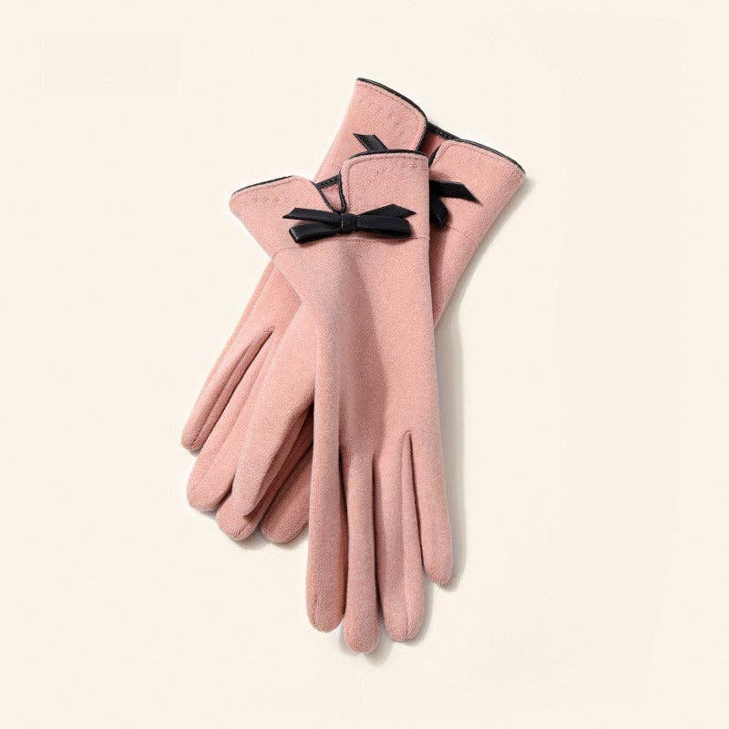 VividLux - Wholesale Gloves - Women's - Elegant Bow Warm Gloves2