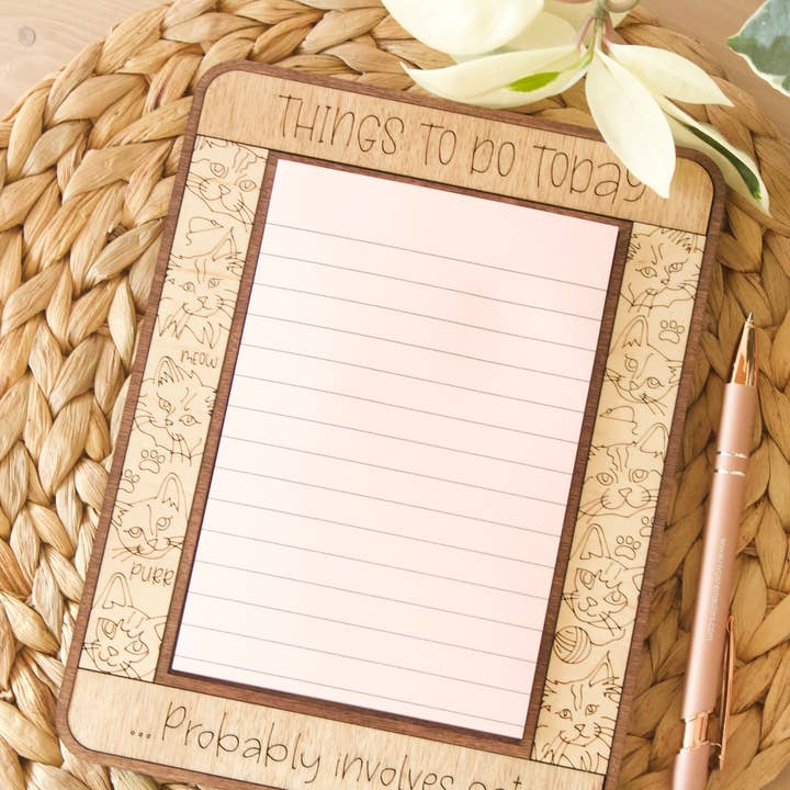 Porte-notes autocollant - Chats pour la vente par Topaz & Pine