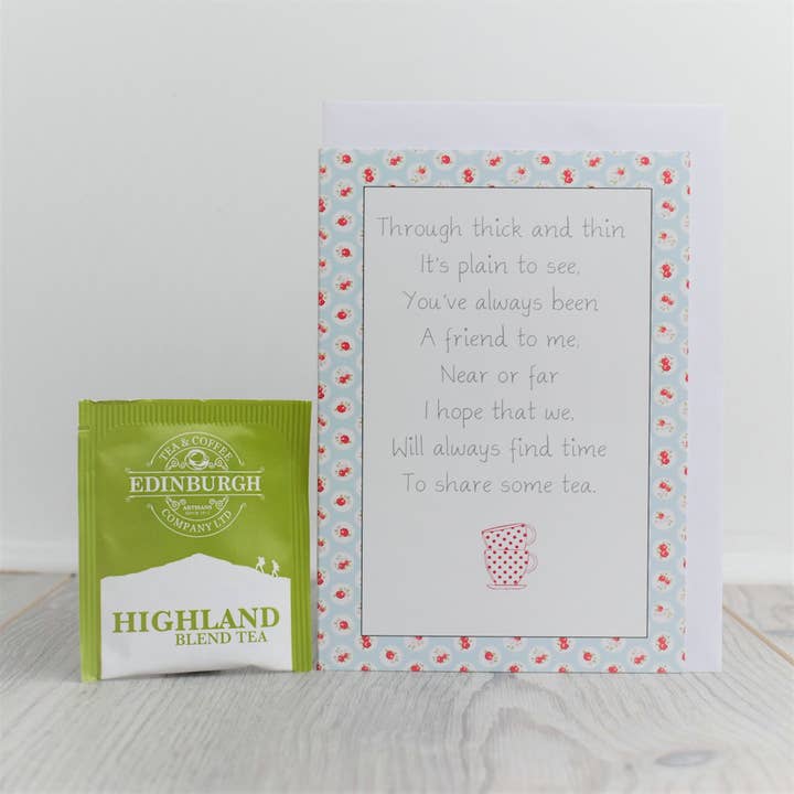 Teabag Greeting Card - TEA-008 for wholesale by Smith & Ross Designs