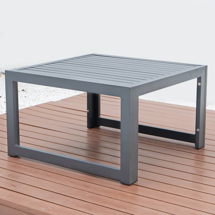 LeisureMod - Wholesale Patio Table - Chelsea Aluminum Patio Coffee Table18