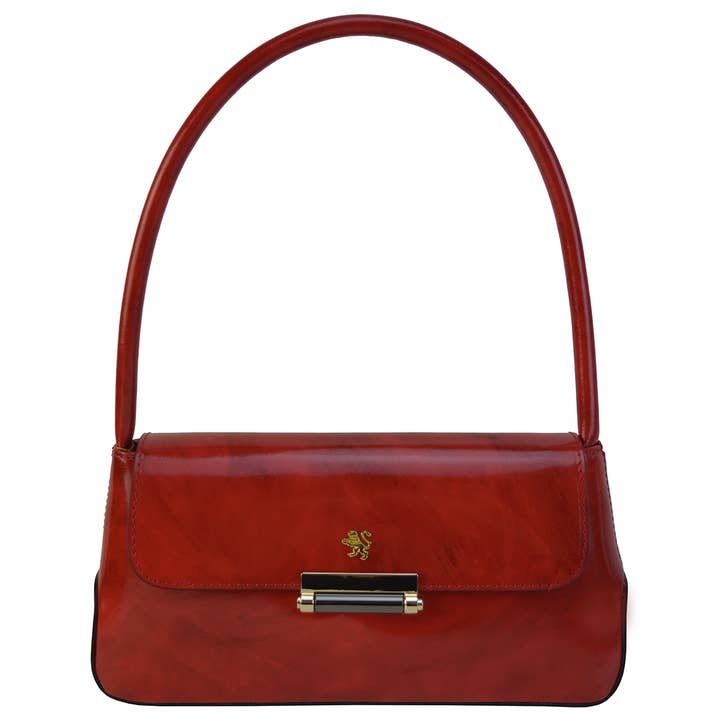 Barchetta R290 Lady Bag in Cow Leather- Radica Cherry for wholesale by Pratesi