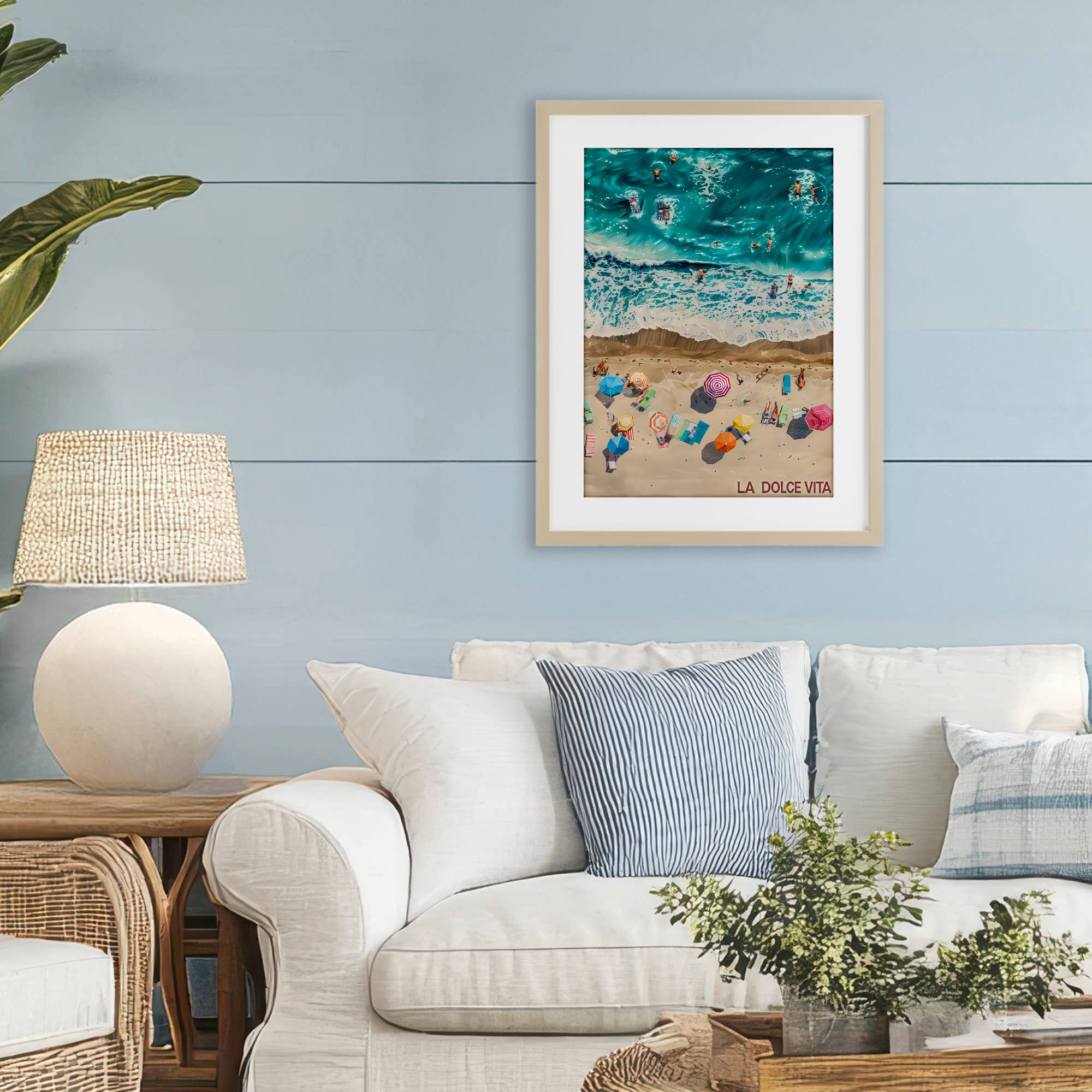 Stupell Industries - Wholesale Wall Sign - Family Beach Dolce Vita - Print Under Glass Wall Art4