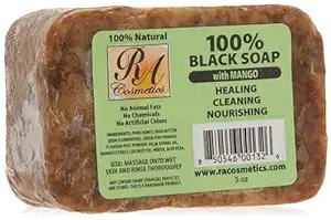 RA Cosmetics - Wholesale Bar Soap - African Black Soap Bar, Mango - 5oz1