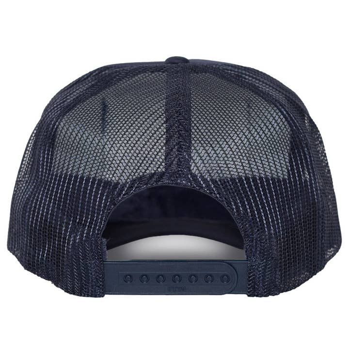 Make Waves Trucker Hat in Navy for wholesale on Faire5