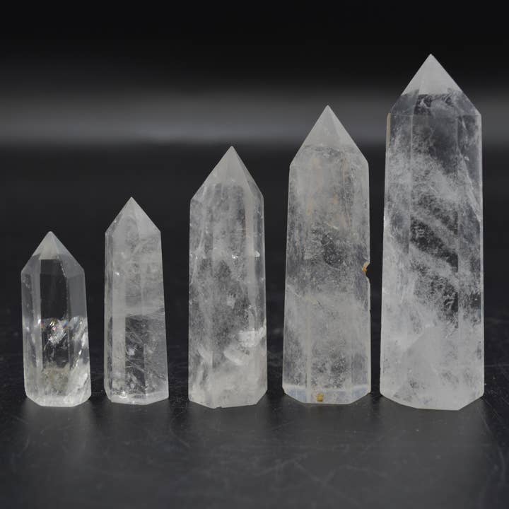 Calder Crystals - Wholesale Spiritual Stone/Crystal - Clear Quartz Crystal Point, Tower, Wand - Choose Size
