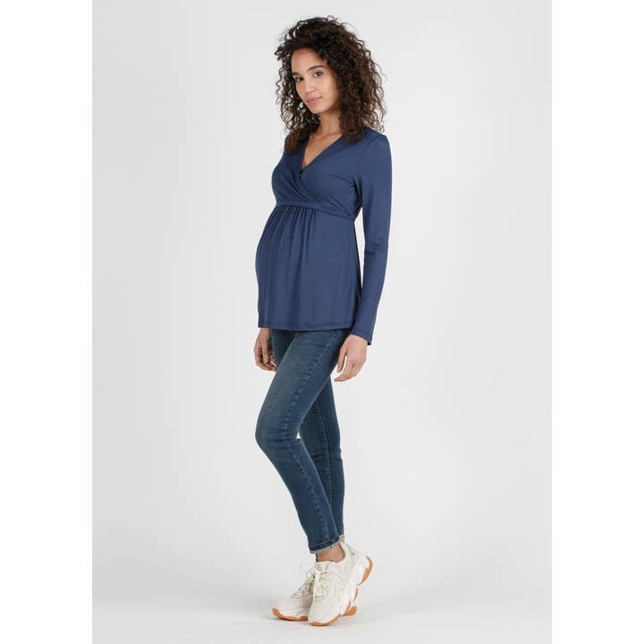 ATTESA Maternity by Vittorio Martinelli srl - Wholesale Nursing Top - Maternity - MARGHERITA M/L - Maternity & Nursing Jersey T-Shirt10